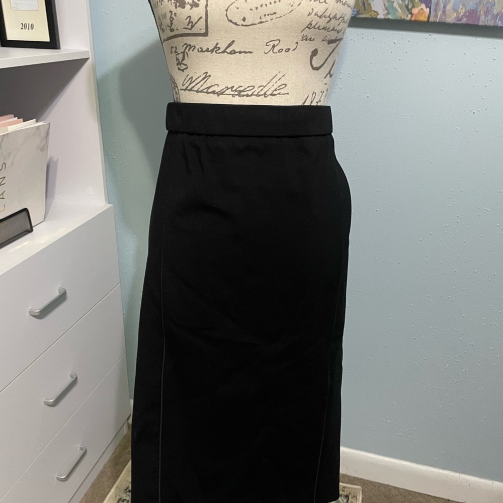 Eloquii Black Midi Pencil Skirt for Work